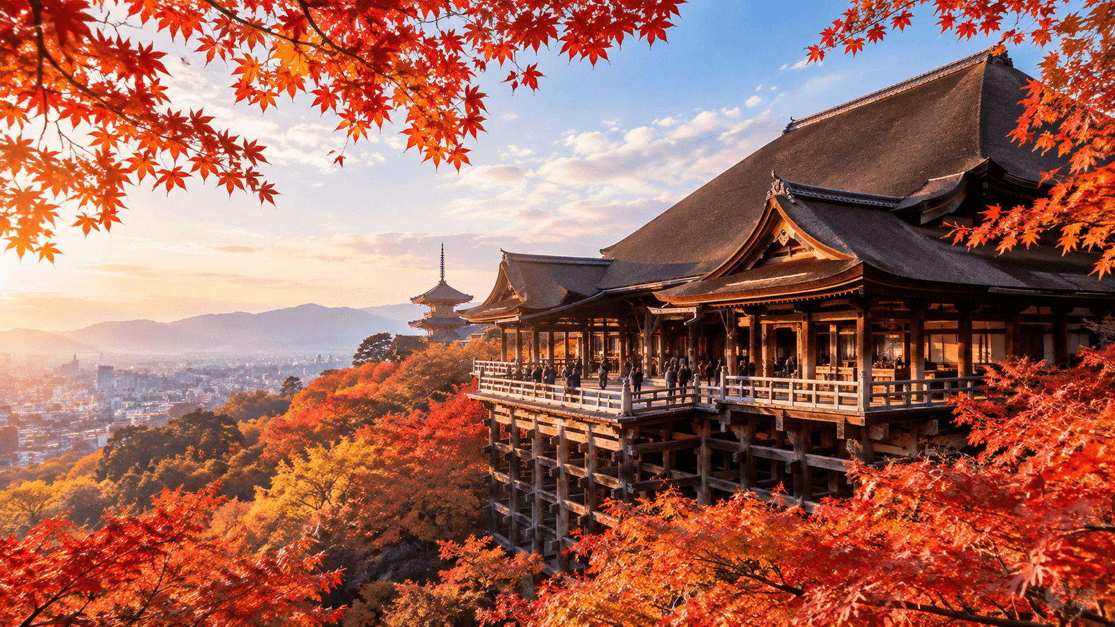 大阪京都關西自由行景點：清水寺紅葉